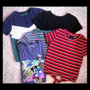 👠 Crop Tops & Disney shirt - $11 FOR ALL - Zumiez